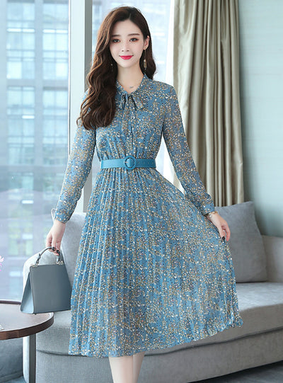 Maxi Boho Dresses Elegant Women Party Long Sleeve Dress