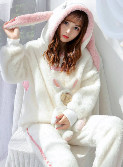 Sweet and Lovely Pajamas Coral Velvet Suit