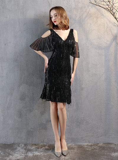 V-neck Short Party Dress