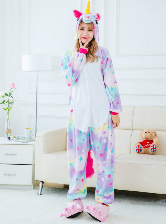 Star Unicorn Costume Pajamas Sleepwear Onesie