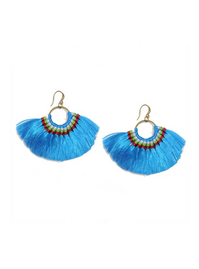 Boho Tassel Earrings Handmade Long Earring 