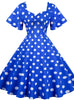 Slim Retro Polka Dot Printing Dress