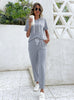 Leisure T-shirt Hoodie Pants Two-piece Suit