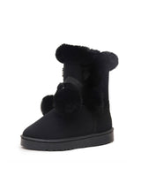 Woman Boots Round Toe Yarn Elastic Ankle Boots