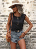Lace Stitching Sleeveless Vest Top