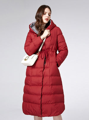 Hooded White Duck Down Dashion Padded Jacket