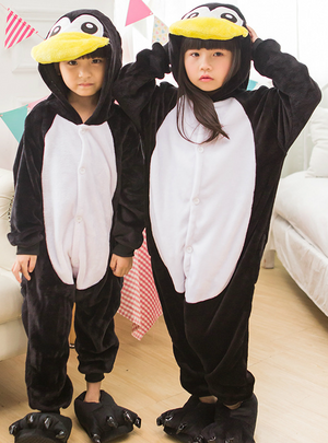 Onesie Sleepwear Pajamas Pengiun for Kids