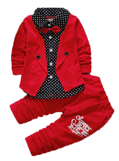 Baby Kids Button Letter Bow Clothing 