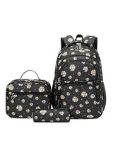 Printed Backpack Water-repellent Daisy Bag Set