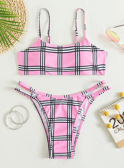 Sexy Tie-dyed Gradient Swimsuit Bikini