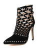 Sandals Rivet Studded Cut Out Caged Ankle Boots Stiletto 