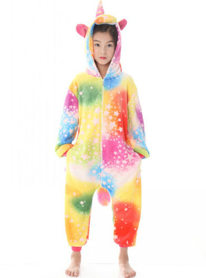 ColorfulStar Unicorn Animal Cartoon Conjoined Pajama