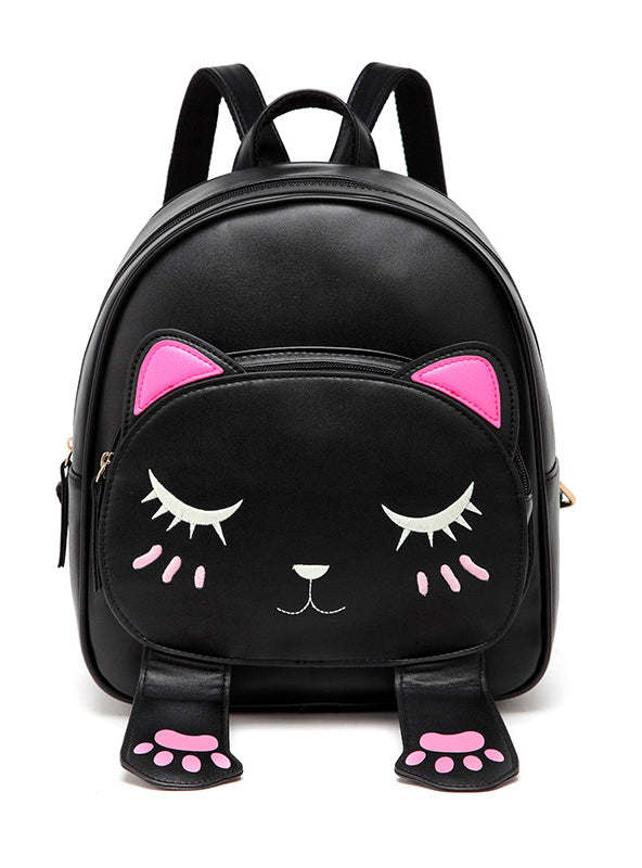 Cute Cat Backpacks Female Bag Small Backpacks 