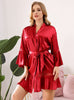 Ice Silk Lace Mosaic Bathrobe