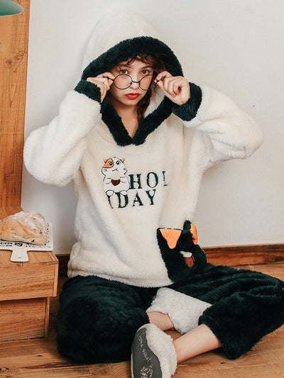 Hamster Cute Cartoon Vole Pajamas Women Thick