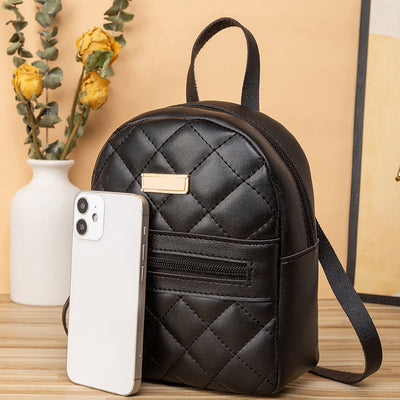 Fashion Rhombic Backpack Joker Backpack