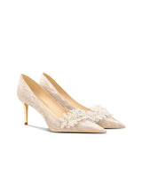 Thin-heeled Pointed Bridal Shoes