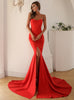 Sexy Fishtail Wrap Party Evening Dress
