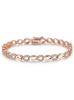 Rose Gold Heart Chain AAA Cubic Zircon Crystal