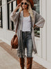 Women Fringe Sweater Coat