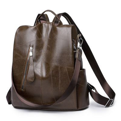 Retro Soft Leather PU Backpack