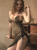 Lace Split Leopard Sexy Nightgown