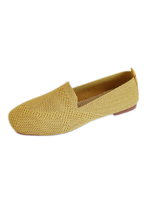 Woven Flat-bottomed Square Cloth Shoes