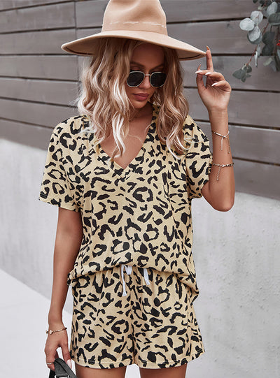 Leopard Print Home Leisure Suit