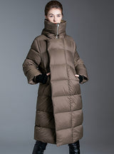 Knee Thickening Winter Hooded Down Jacket