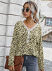 V-neck Leopard Coat Girl