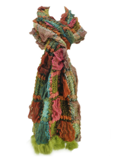 Warm Winter Scarves Women Block Knitted 