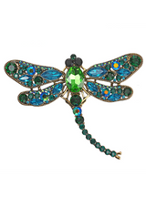Crystal Rhinestone Dragonfly Brooches for Women