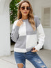 Crew Neck Stitching Contrast Sweater