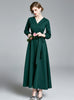 Retro Dark Green Evening Dress