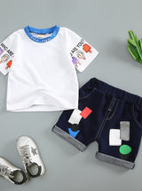 Baby Boy Clothes Toddler Cartoon Sports Suit 