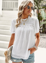 Jacquard Short-sleeved Shirt