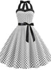 Dot Tube Top Dress Retro Big Swing Skirt
