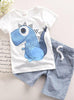 Boys Clothes Cartoon Kids Boy Clothing Set T-shit+Pants