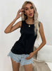 Black Camisole Girl Top Tank