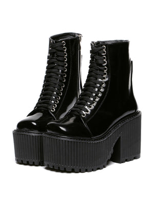 Women Boots Platform Shoes Punk Rock Martin Boots