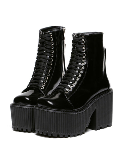 Women Boots Platform Shoes Punk Rock Martin Boots