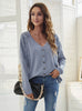 Lace Stitching Loose Bat Sleeve Knitted Cardigan