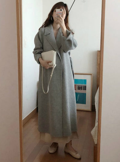 Winter Long Overcoat Outwear Coat Loose