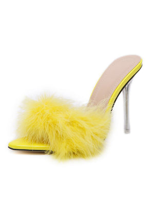 Pointed Shallow-mouth Thin High-heeled Slippers