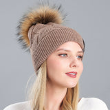Knitted Cashmere Curling Thickened Hat