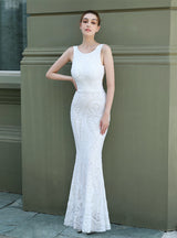 Sequined Mermaid Long Prom Dress