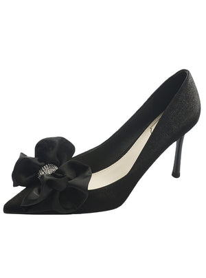 Bow Pointed Shallow Shoes