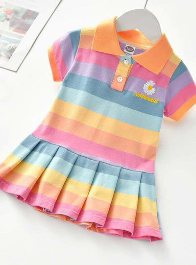 Rainbow Girl Summer Dress