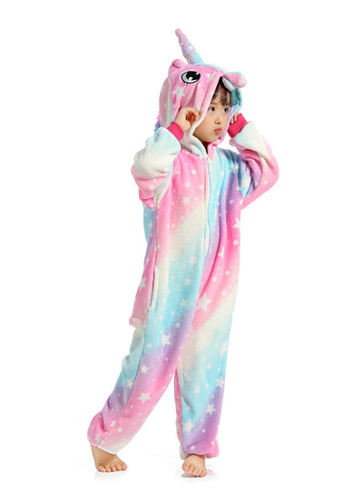 Unicorn Kigurumi Onesie Kid Pajama Animal Cartoon 