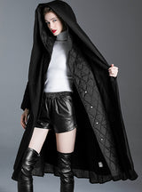 Slim and Long White Duck Down Coat